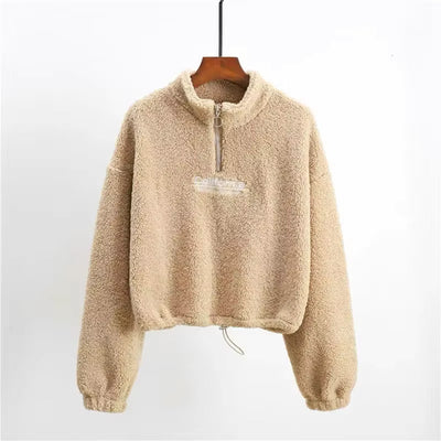 Inga | Fluffy Ull-look Kort Genser