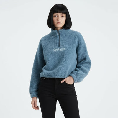 Inga | Fluffy Ull-look Kort Genser